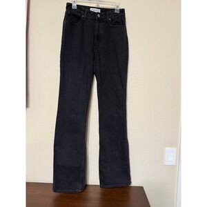 Abercrombie Fitch The 90s Relaxed Jean Curve Love High Rise Black Denim Sz 27 4L